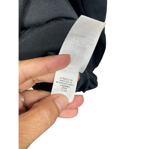 Gap Men's VintageSoft Arch Logo 1/4 Zip‎  Moonless Night Black Size Medium - Picture 6 of 10